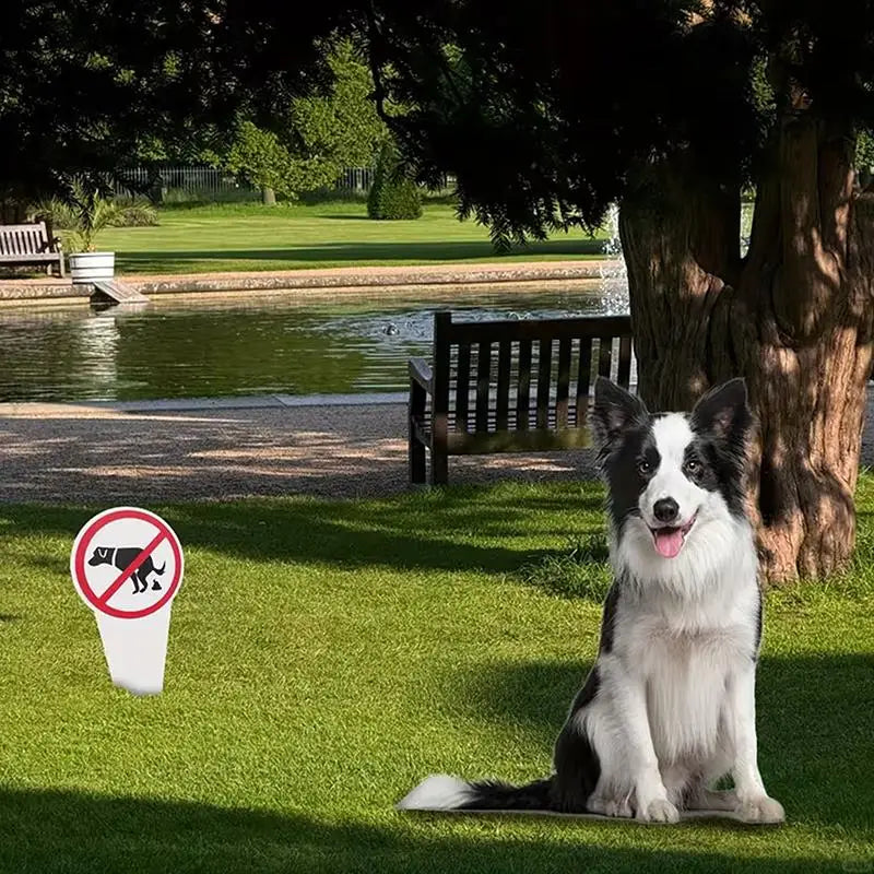 Outdoor Waterproof Warning Pet Owners Prevent Pollution No Dog Poop Qme