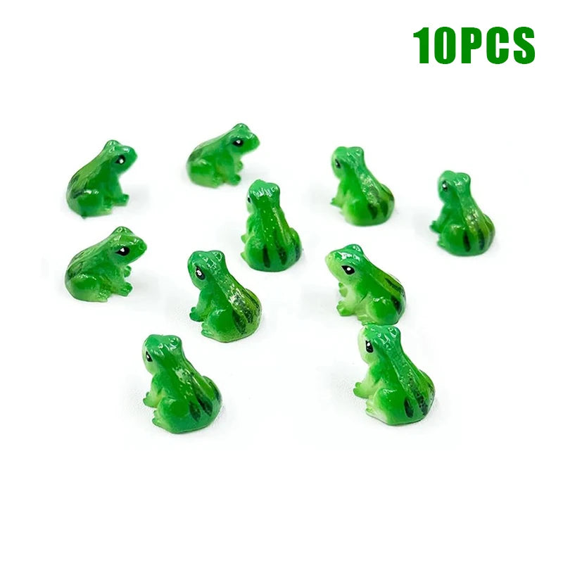 5 Resin Crafts Home Decoration Accessories Party Decoratio Mini Frog Qme 10PCS