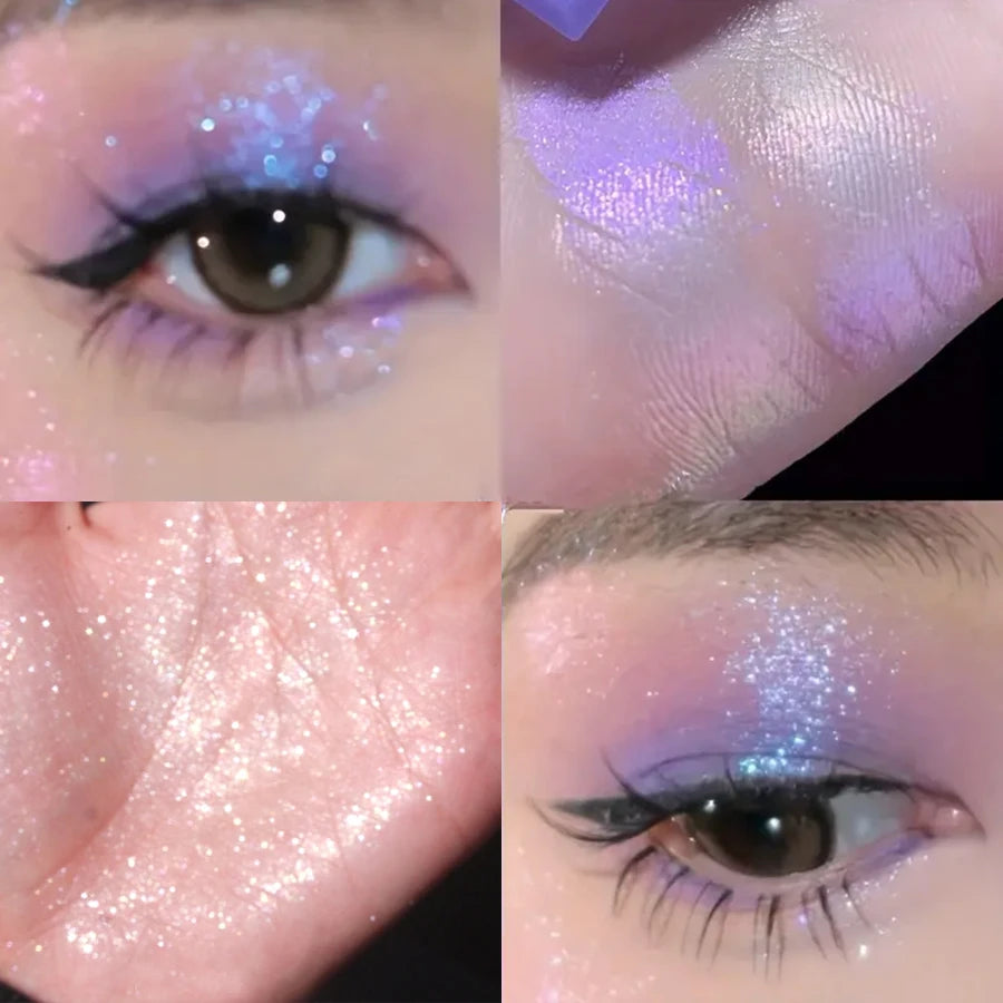 7-Color Diamond Liquid Highlighter Spray Waterproof Gloss Glitter Qme