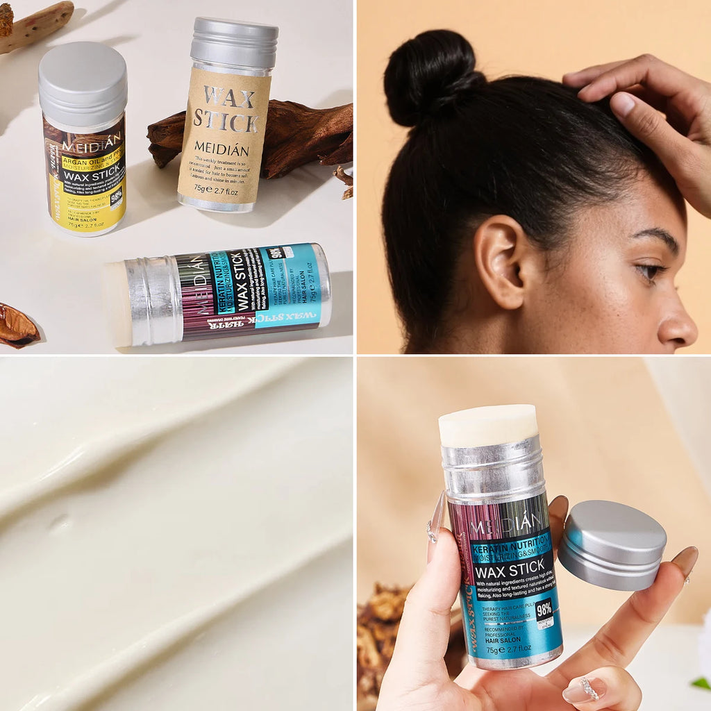Refreshing Styling Hair Wax Stick Deep Moisturizing Nourishes Qme