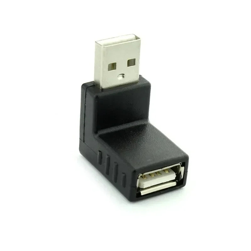 10pcs Mini USB 5Pin Male to USB Female 90 degree Angle Converter Connector data Sync OTG Adapter for Car MP3 MP4 Tablets Phones Qme left