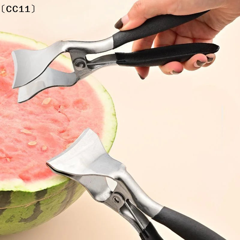 Stainless Steel Watermelon Splitter Anti Slip Handle Home Kitchen Qme