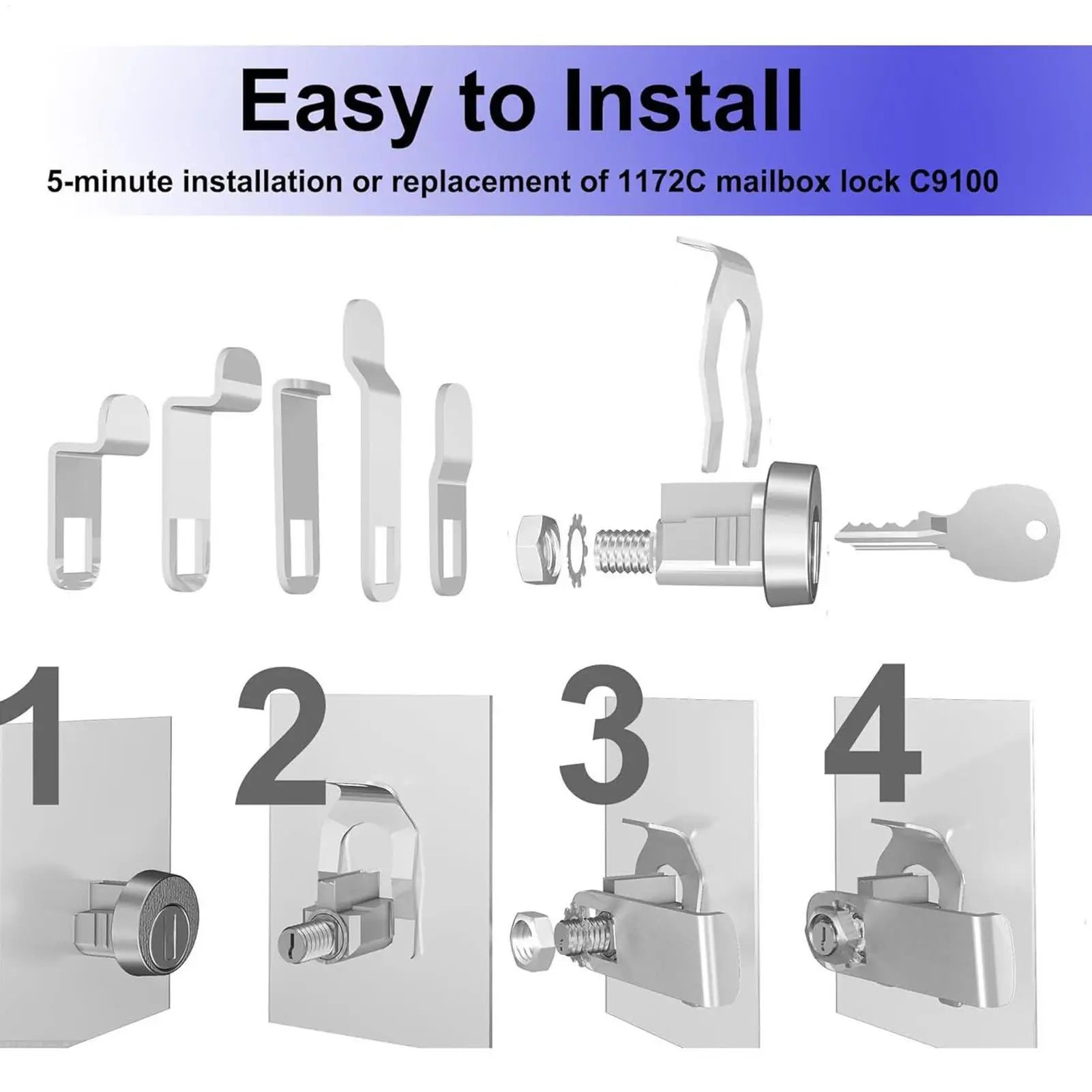 Toolbox Locks Keys Zinc Alloy Mailbox Key Lock Replacement Home Daily Qme