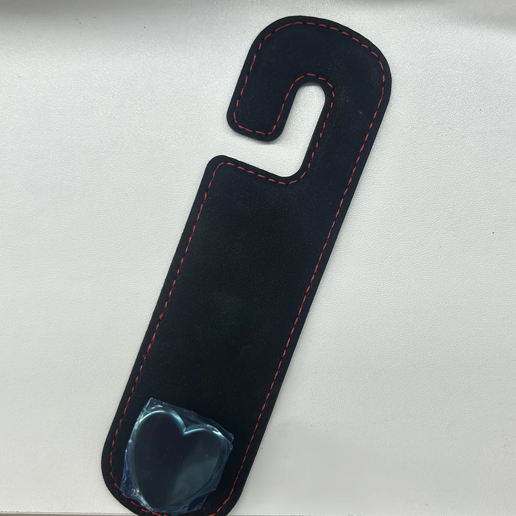 Cute heart-shaped vehicle storage pendant wallet bag, car interior seat backrest storage accessories, SUV sedan universal Qme Black