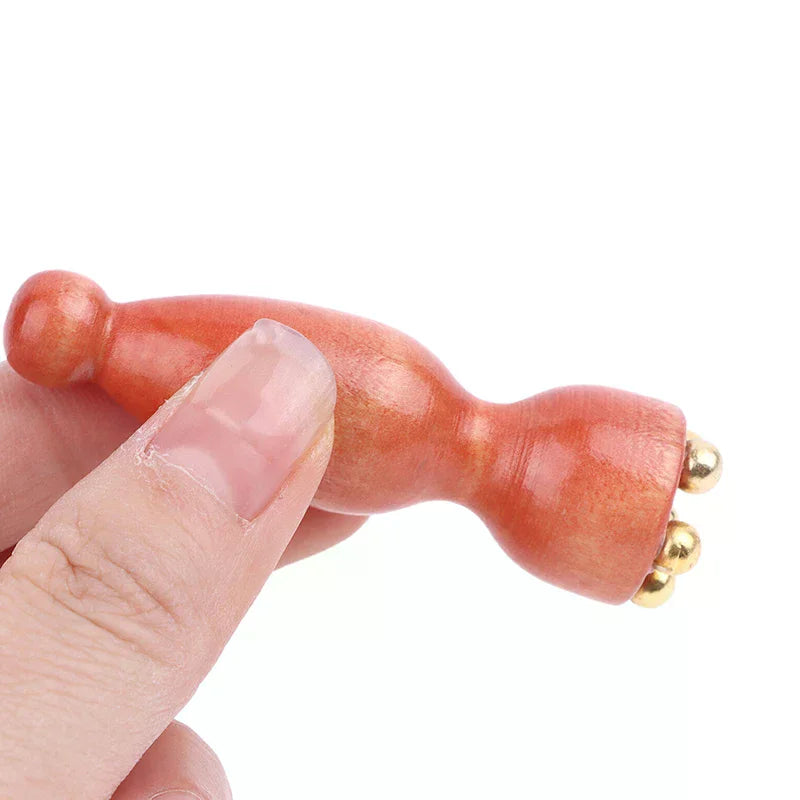 Handheld Lotus Seedpod Beauty Professional Alloy Rosewood Facial Qme