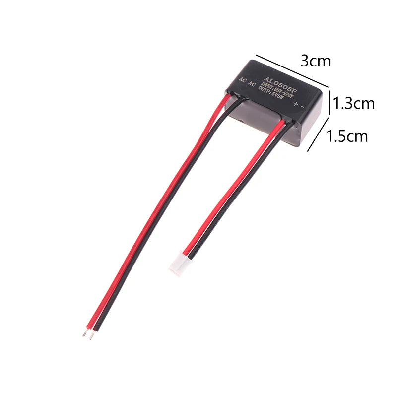 AC 220V DC 5V 1A 12V 5W AL0505F Waterproof Epoxy Potting Light Power Qme