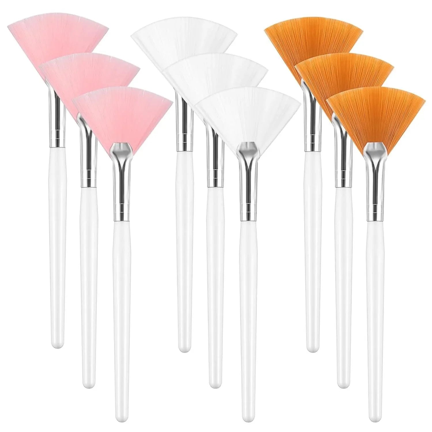 DIY Soft Fan Brush Face Mask Brushes Silicone Applicator Glycolic Qme