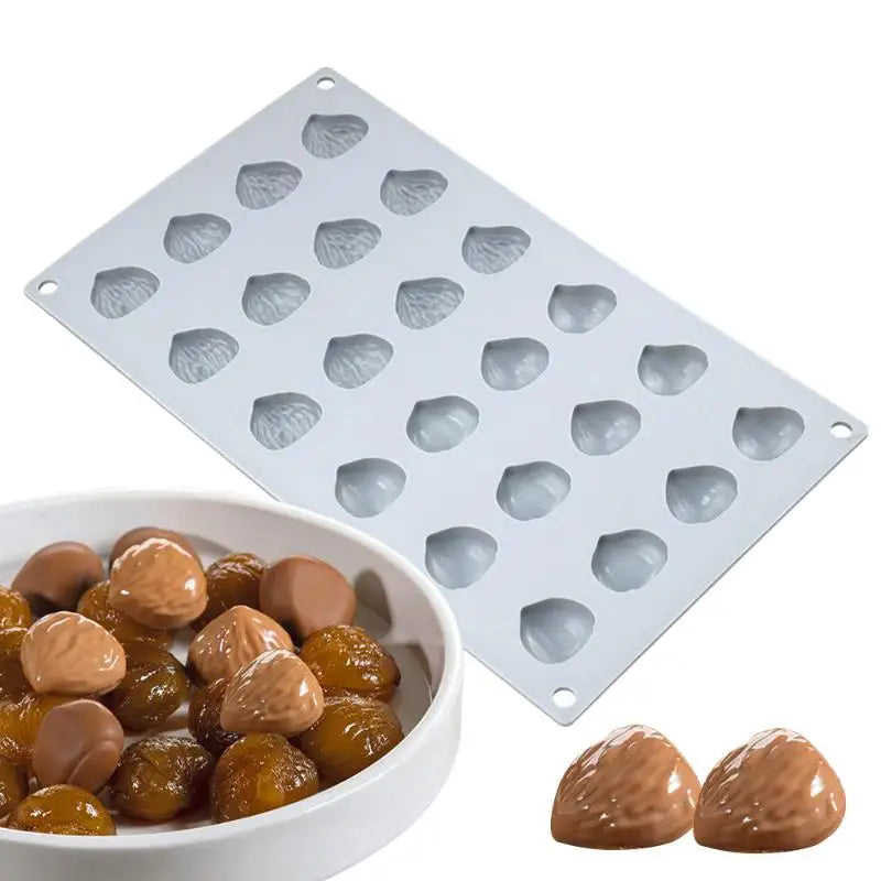Chestnut Raspberry Peanut Mushroom Silicone Mold Fondant Cake DIY Qme MCM257