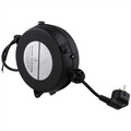 A02F-Small Automatic Retractable Wire Winding Device Retractable Storage Reel Automatic Winding Reel EU Plug Qme As Shown