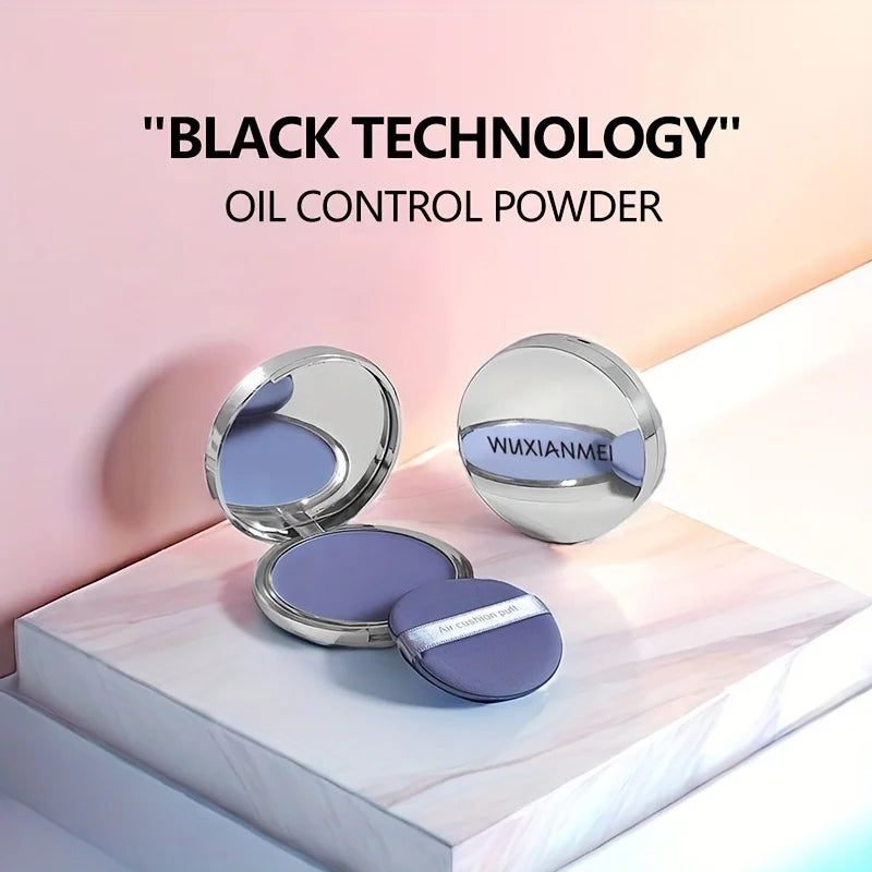 Lavender Pressed Powder Matte Powder Lasting Oil Control Full Coverage Face Compact Setting Powder Makeup Foundation Cosmetics Qme