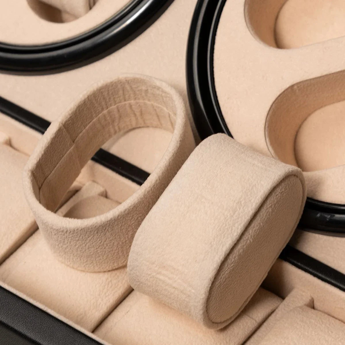 4+6 Watch Winder Automatic Watches Shaker PU Leather Mechanical Watch Box Watch Jewelry Display Box Storage Case Qme