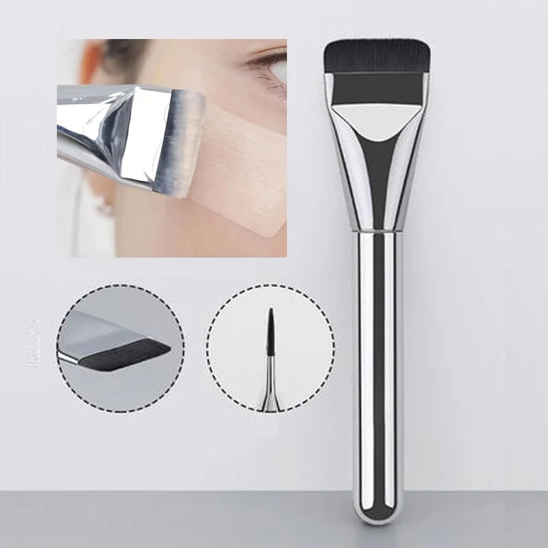 1 Multi-use Foundation Ultra-fine Hypoallergenic Nylon Bristle Oval Qme
