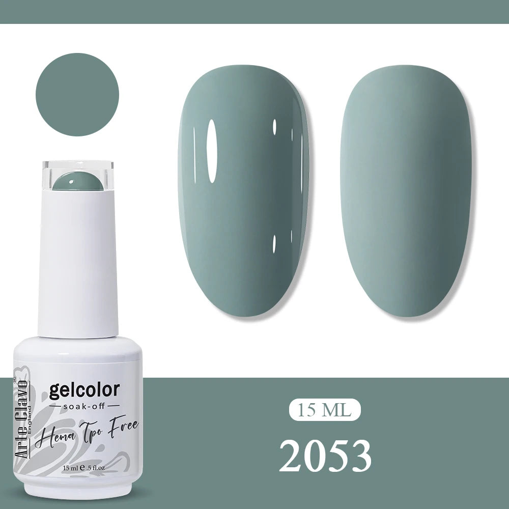 Arte Clavo Neon Rainbow Colors Gel Nail Polish Semi Permanent Art UV