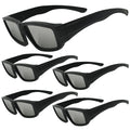 1/2/3/5 Pack Safe Shades ISO Certified Plastic Eclipse Glasses Solar Eclipse Viewing Glasses Direct Sun View Safe Eye Protection Qme 5Pcs