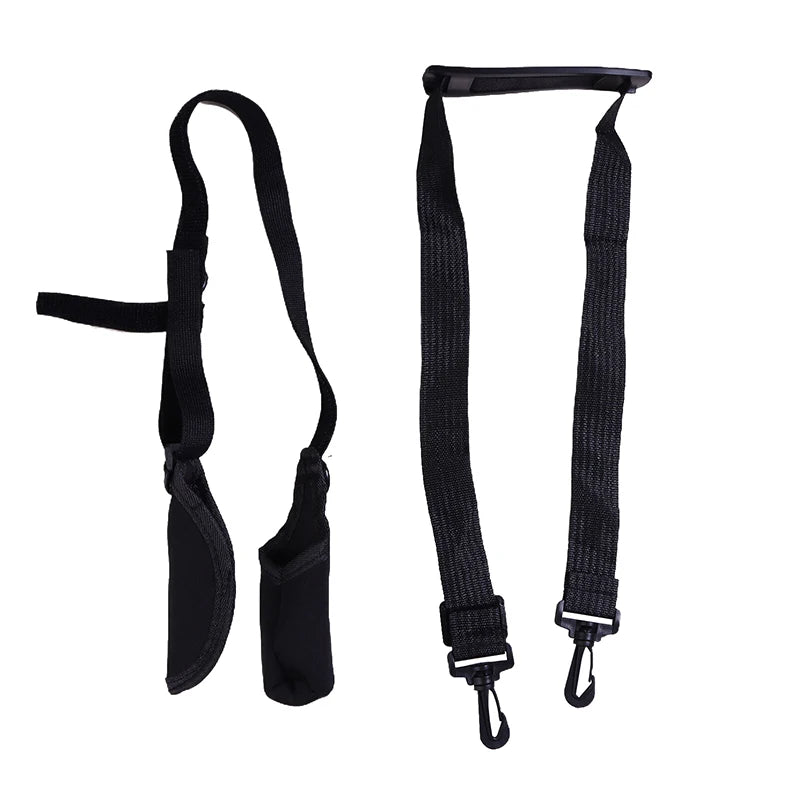 Fishing Rod Storage Bag Elastic Tip Cover Adjustable Shoulder Belt Qme