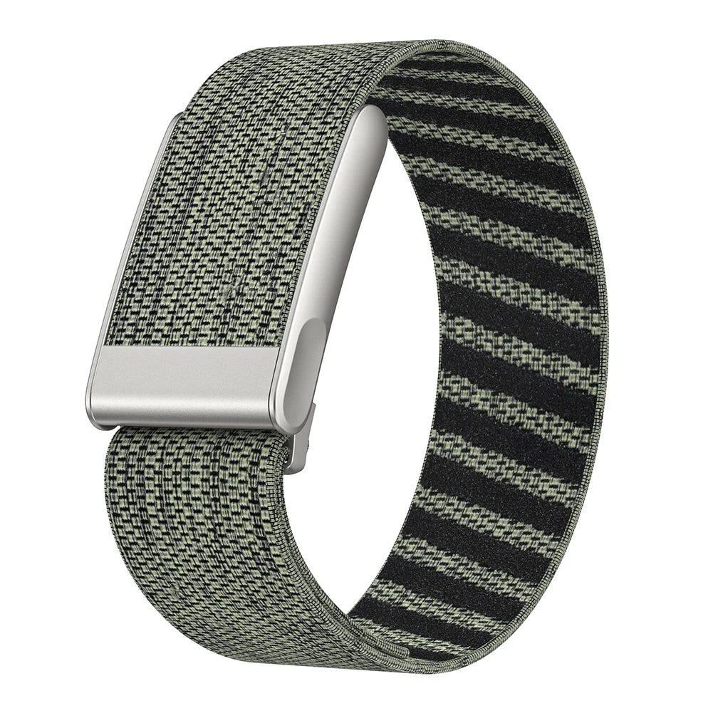 Soft Wrist Band Wear Resist Replacement Watch Strap Breathable Adjustable Nylon Band for WHOOP 5.0/ SportFlex Accessories Qme Green H