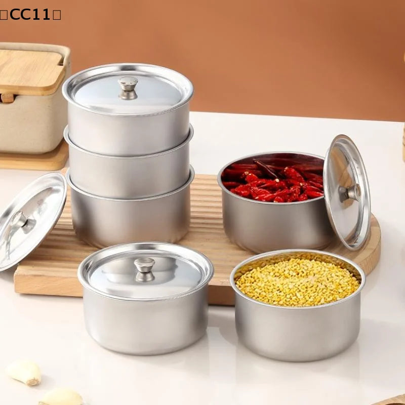 1 3 Stainless Steel Steamed Egg Bowl Ramen Rice Fruit Salad Stew Qme