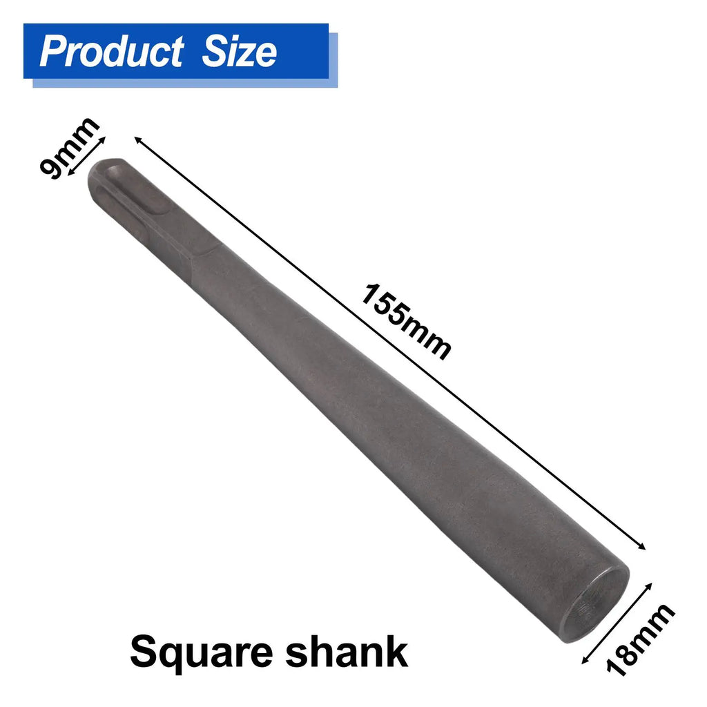 Expansion Bolt Striking Punch With Round /square Shank Alloy Steel For Electric Hammer Installation 155mm/6.2inch Qme