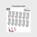 Towel hanger, towel rack, wall accessory, hook, suitable for kitchens and bathrooms Qme silvery