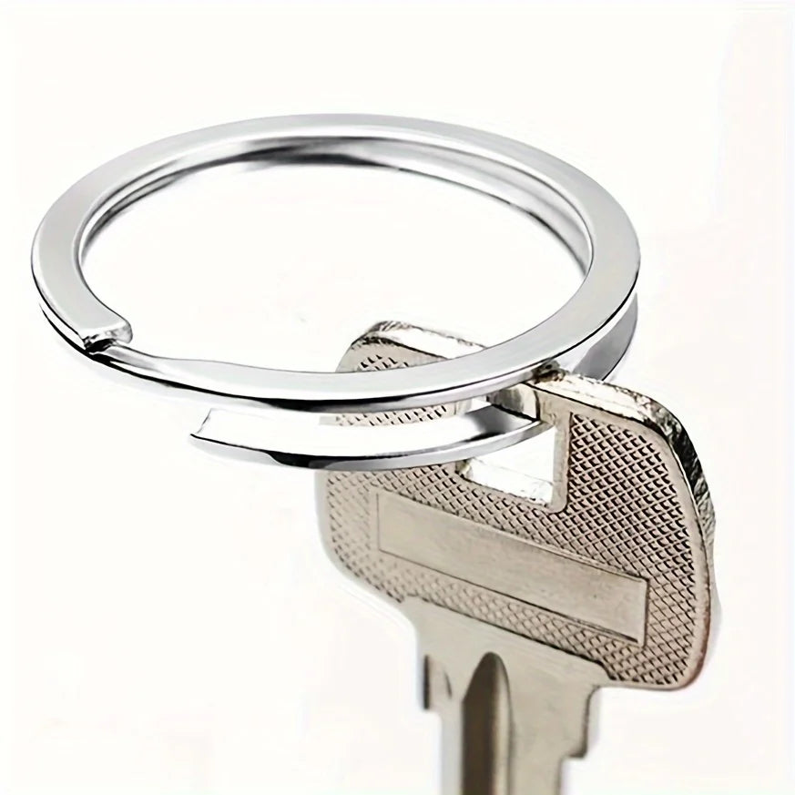 10/20/40pcs Split Key Rings Keyrings, Key Rings Bulk, Flat Keychain Ring Split Key Ring For Home Car Keys Bag Hanging Accessori Qme