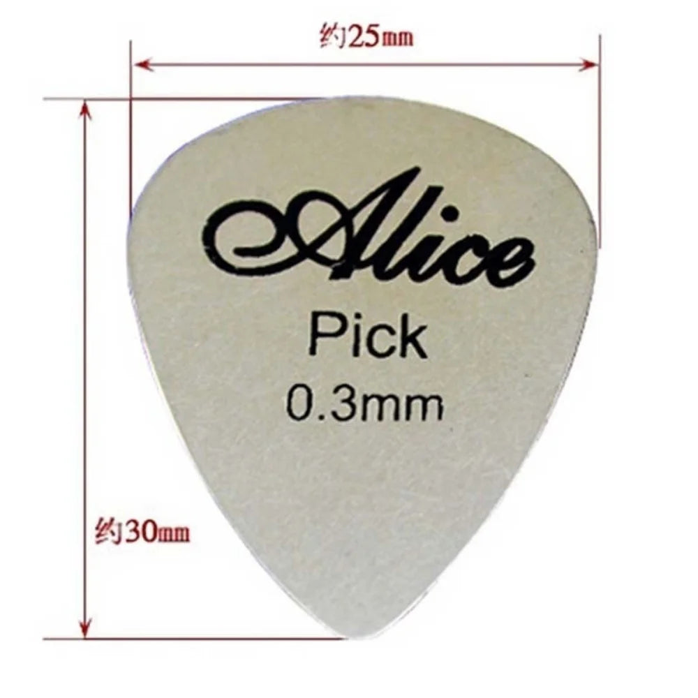 Metal Guitar Picks Durable Professional Bass Ukelele Electric Qme
