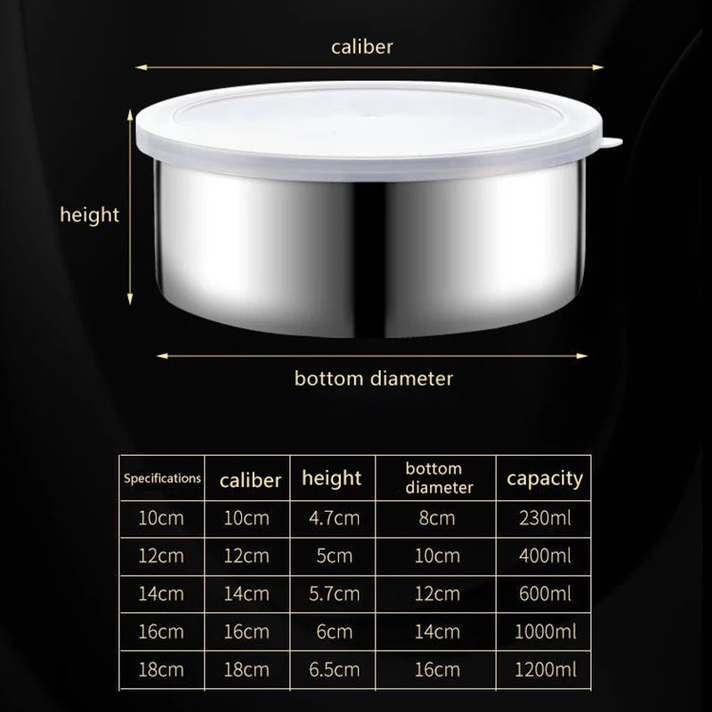 Kitchen Bakingcolorful Stainless Steel Mixing Bowls Lids Stackable Qme A1