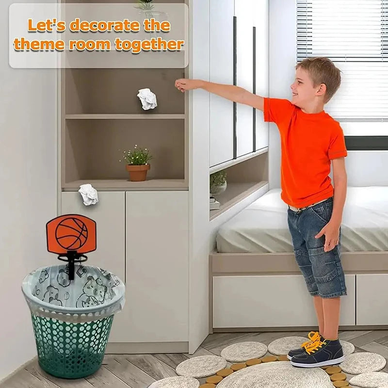 Wall-mounted Basketball Hoop Miniature 3D Printed Plastic System Qme