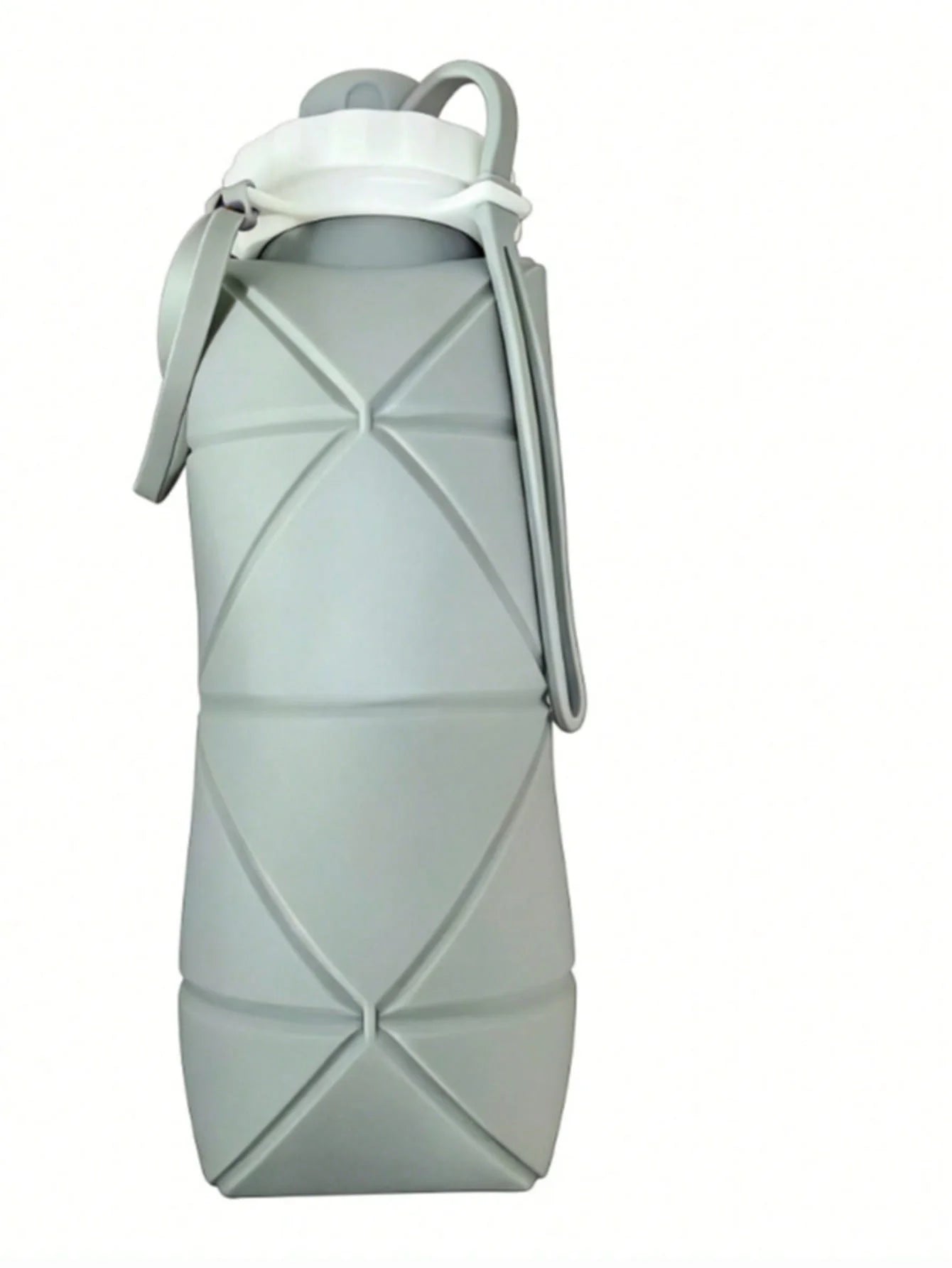 Flexible Collapsible Drinking Mug Big Capacity Outdoor Portable Sport Qme grey