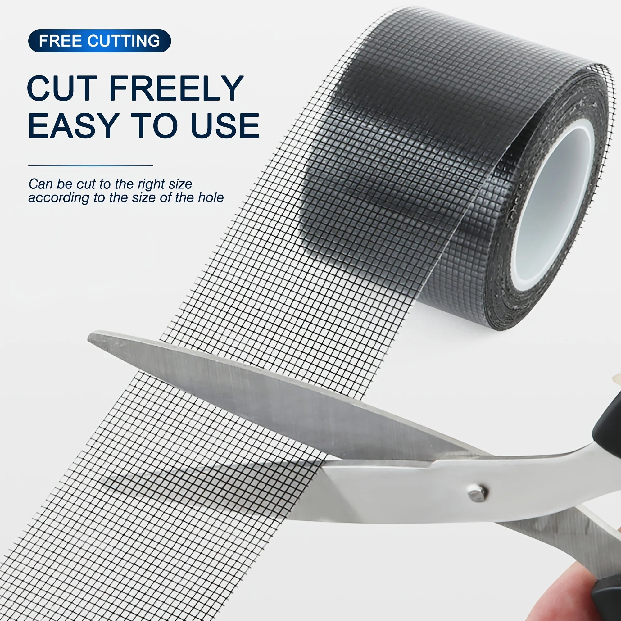 1 Roll Window Screen Repair Tape, Adhesive Mesh Tape For Covering Window Door Tears Holes Screen Patch Repair Kit Qme