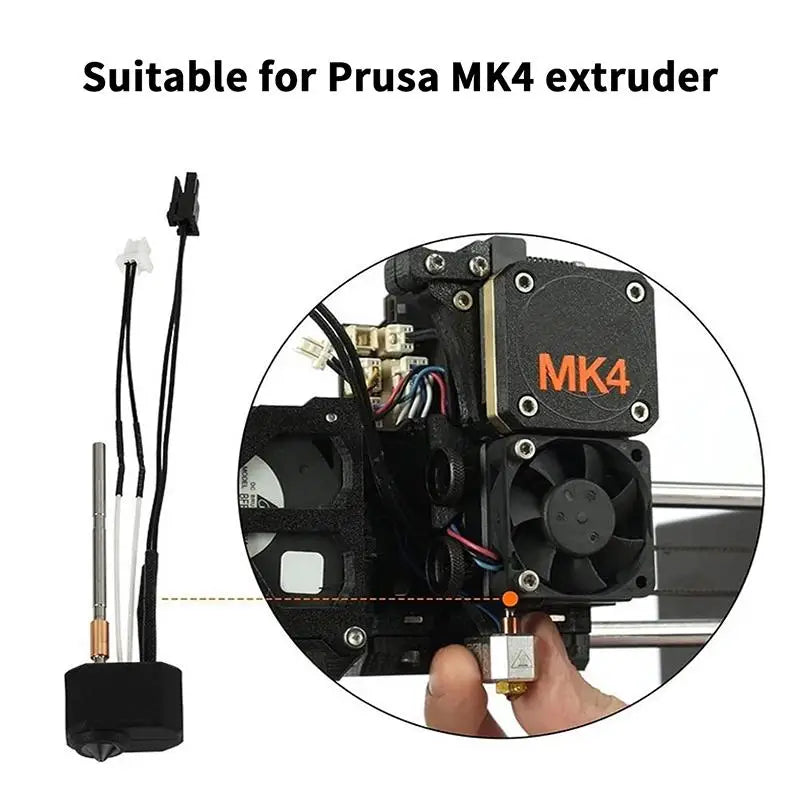 Ultimate Hardened Steel Nozzle End Extruder Prusa I3 MK4 Premium 3D Qme