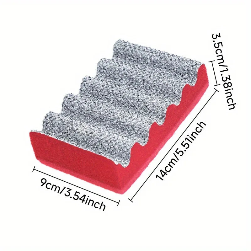 Dual Sided Scrub Pad Coarse Non-scratch Outdoor Grill Kitchen Sink Qme