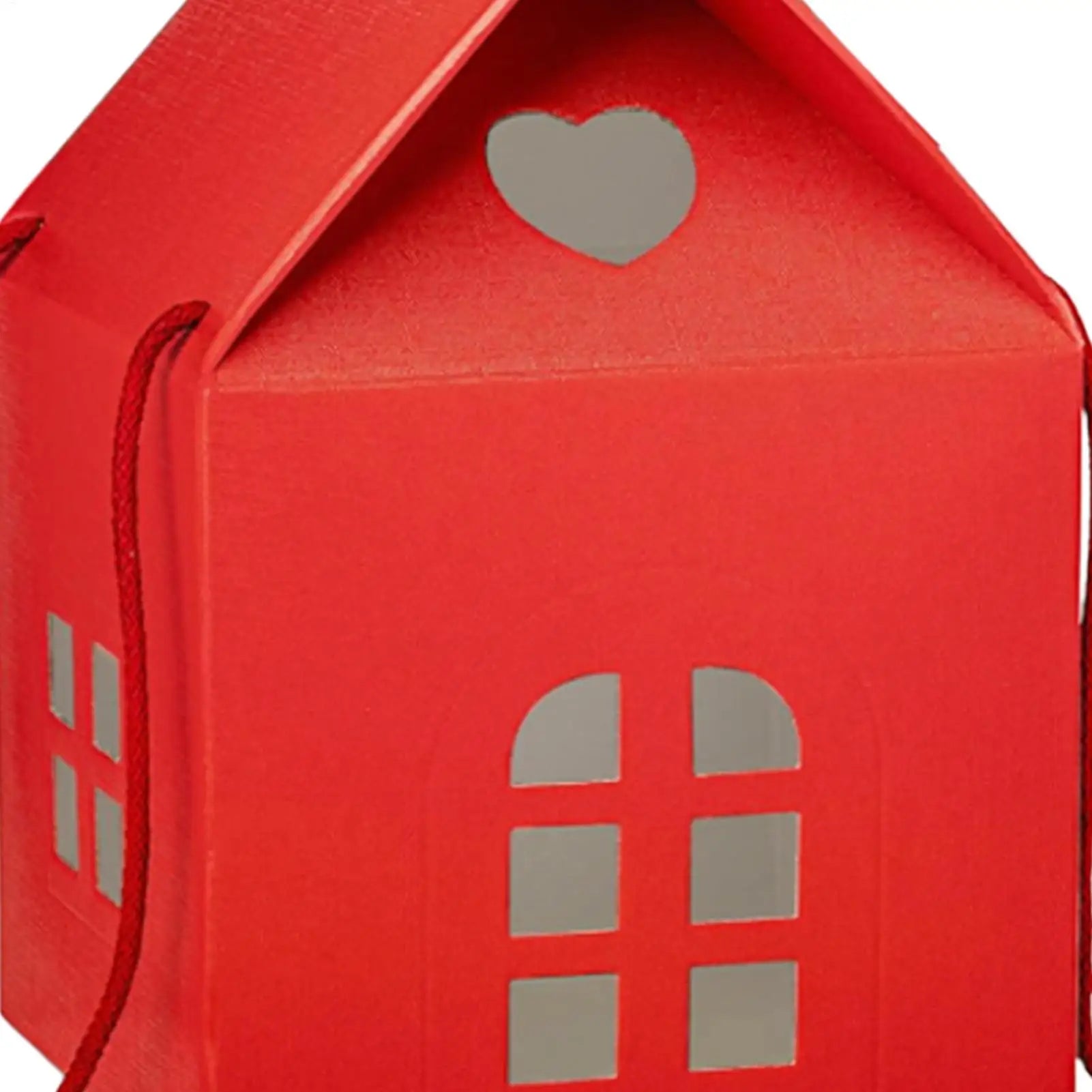 Candy Boxes Christmas House Shape Paper Supports Container Holiday Qme