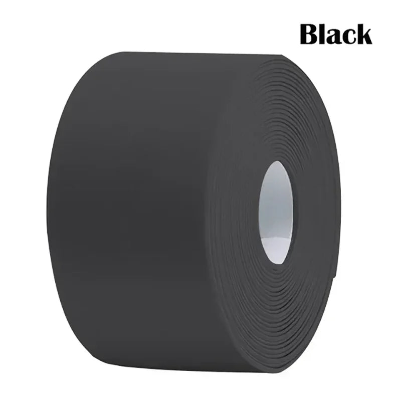 Waterproof Sealing Tape Strips PVC Self Adhesive Wall Sticker for Bathroom Shower Bath Seal Caulk Strip Kitchen Sink Mold Proof Qme