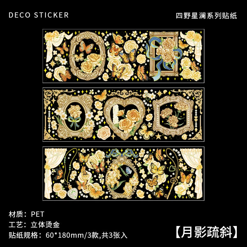 2 Sheets Chinese Koi Flat Stickers Aesthetic Journal Notebook Junk