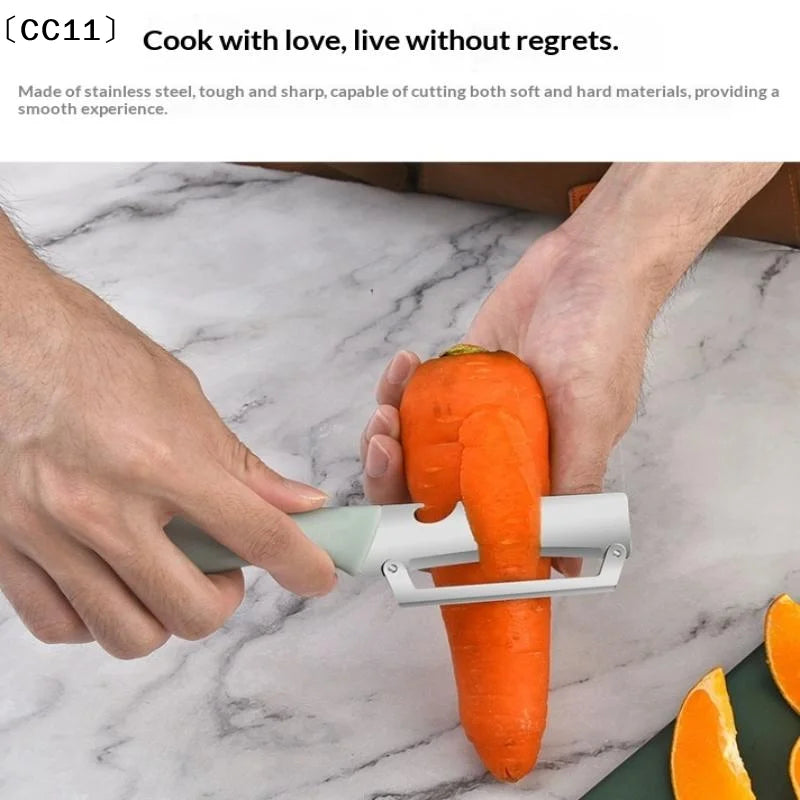 Kitchen Vegetable Peeler Multi-function 2-in-1 Fruit Potato Stuff Qme