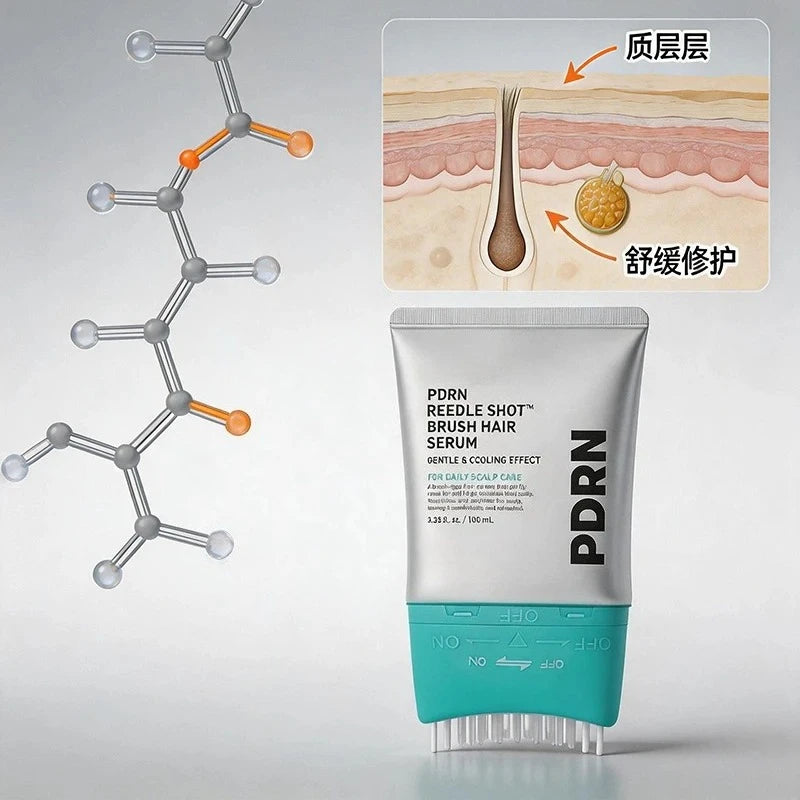 Pdrn Reedle Shot Brush Hair Serum Nourishing Strengthening Hair Care Essence Improve Scalp Environment For Daily Scalp Care Qme