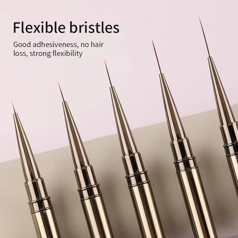 Nails Art Liner Brushes Elongated Lines Striping Drawing Painting 6 9 Qme