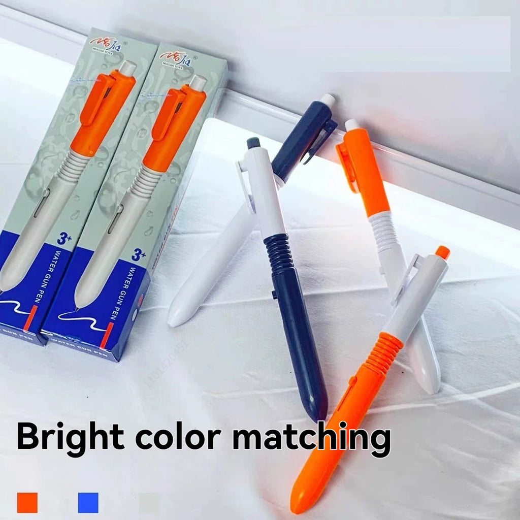2 in 1 New Water Gun Pen ,Black Ink,Strange Water Pen Prank Creative Water Spray Small Water Gun Play Model Stationery Qme