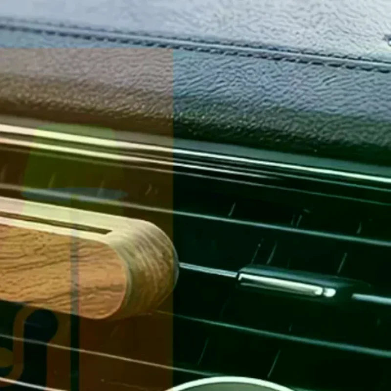 Wood Car Air Vent Diffuser Refillable, Car Fragrance Clip Diffuser, Car Aromatherapy Diffuser Long-Lasting Home Fragrance Qme