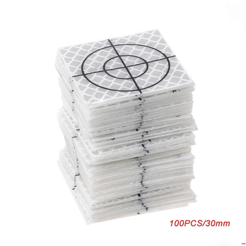 100pcs 0/30/40/50/60mmtotal Station Reflector Reflector Sheet For Total Station Survey Target Sheet Reflective Sticker Qme 3cmx3cm