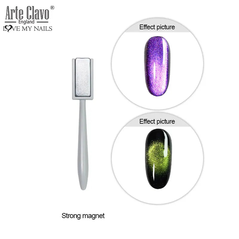 Arte Clavo Cat Eye Magnetic Gel Polish Green Red Semi Permanent Soak