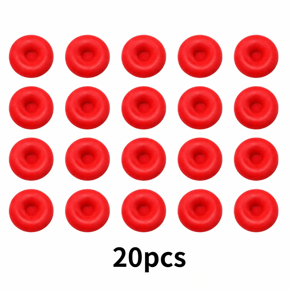 5/10/20/50Pcs Red Glass Glue Tip Protective Cover Dustproof Sealing Saving Cap for Caulking Gun Nozzle Use Qme red 20pcs