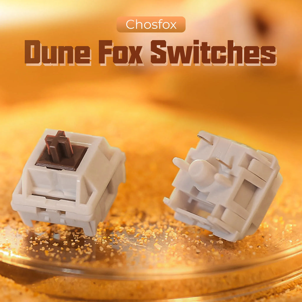 Chosfox DUNE FOX Linear Switches Keyboard Mechanical Switch 5 Pin Hot Swappable Mechanical Switches for Keyboard Qme 110PCS