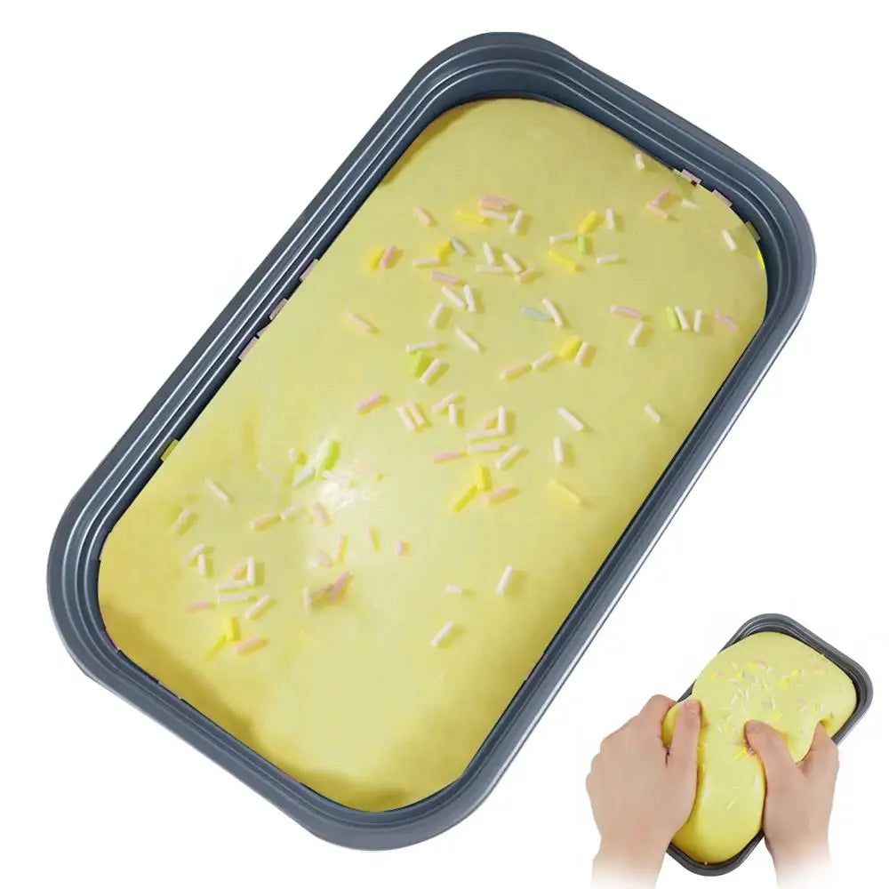 Pastel Cake Squishy Slow Rising Squeeze Sensory Toy Quiet Stress Qme Mango