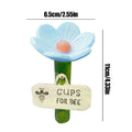 Bee Waterer Flower Shaped Bee Feeder Drinking Cups Hygienic Colorful Thirsty Pollinators Feeder Cups for Garden Lawn Patio Farm Qme Blue