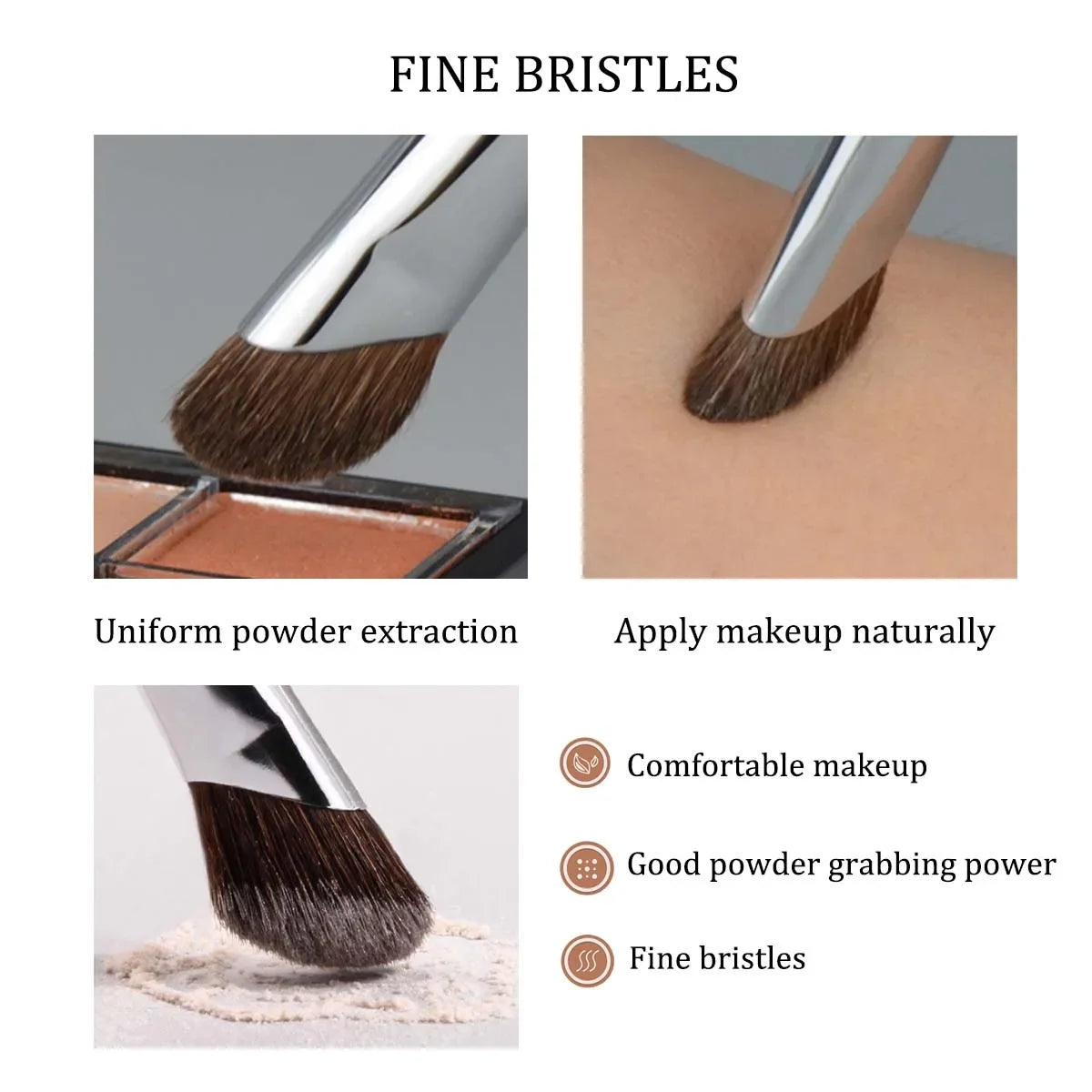 Angled Contour Brush Nose Smudge Perfect Contouring Sculpting Qme