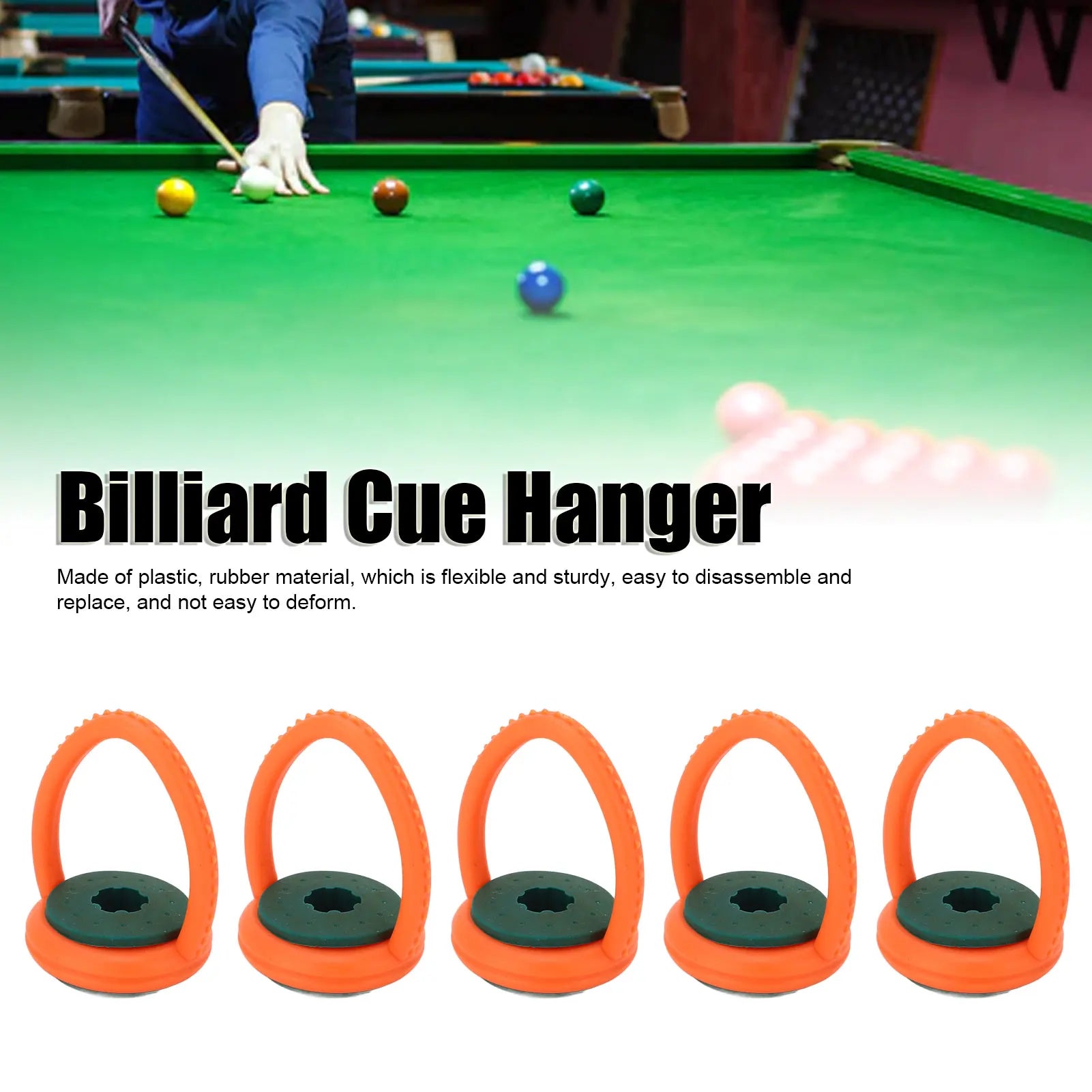 10mm Billiard Cue Hanger Pool Cue Holder Billiard Stick Storage Hanging Rings Pool Cue Holder Pool Cue Hanging Rings Qme