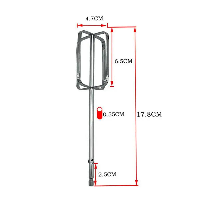 1/2Pcs Hand Mixer Beaters Attachments For Universal Stainless Steel Electric Hand Mixer Whisk Replacement. Qme 1PC