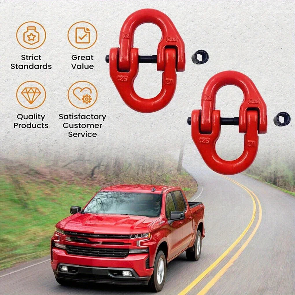 Red Grade 80 Alloy Steel Hammerlock Coupling Link Crane Hook Connection Hoisting Buckle Hoisting Qme