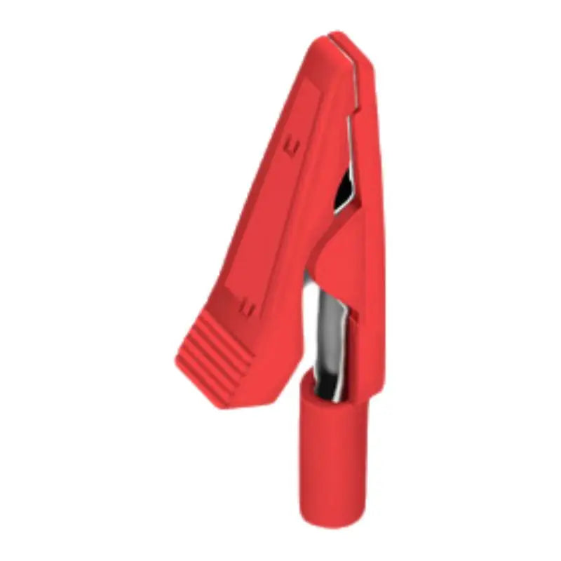 1 10A Insulated Alligator Clip Battery Test Banana Female Adapter Qme Red 1pcs
